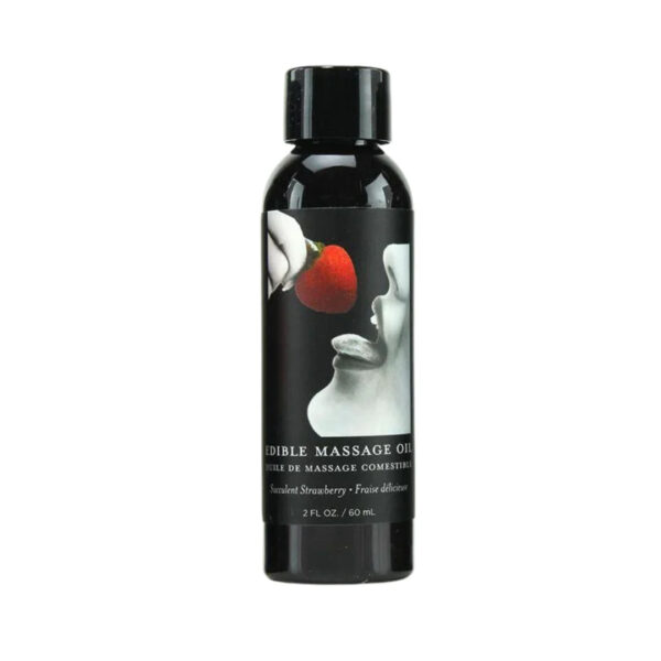 Earthly Body Edible Massage Oil - 2 oz Strawberry