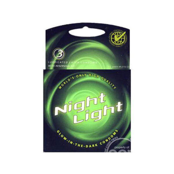 Night Light Glow in the Dark Condom - Box of 3