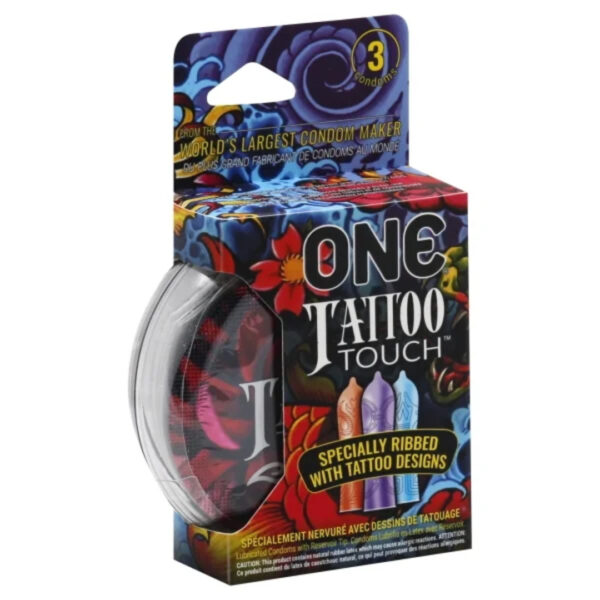 One Tattoo Touch Condoms - Pack of 3