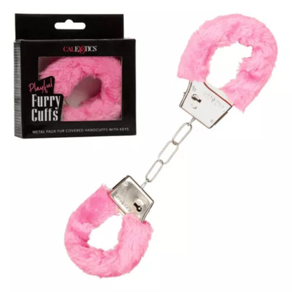 Playful Furry Cuffs - Pink
