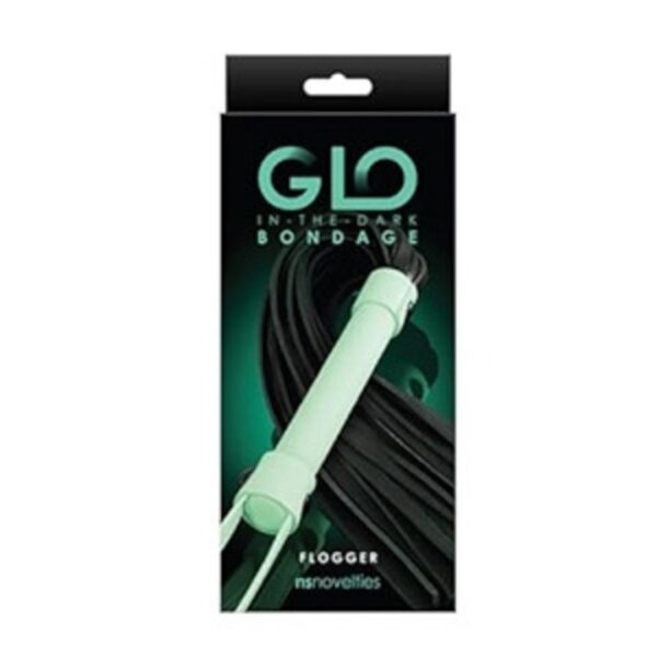 GLO Bondage Flogger - Glow in the Dark