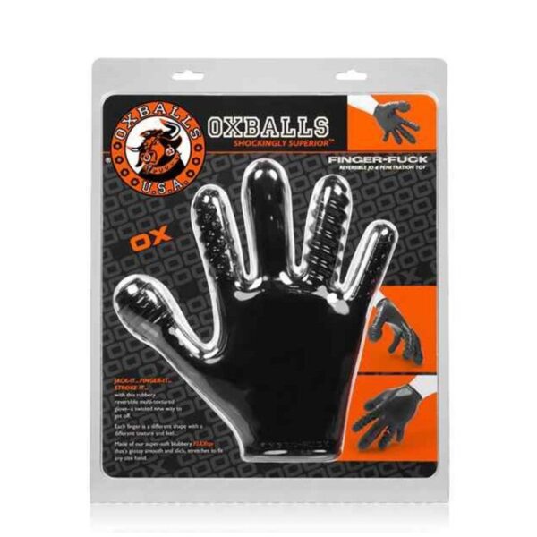 Oxballs Finger Fuck Glove - Black