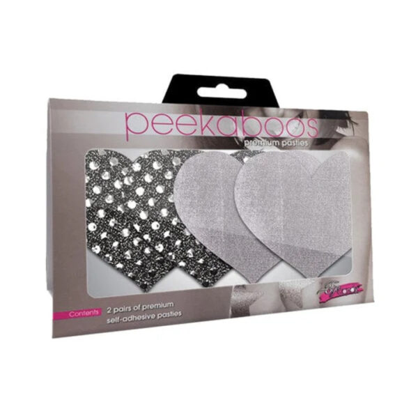 Dark Angel Hearts - Silver Pack of 2