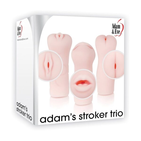 Adam & Eve Adam's Stroker Trio - Flesh