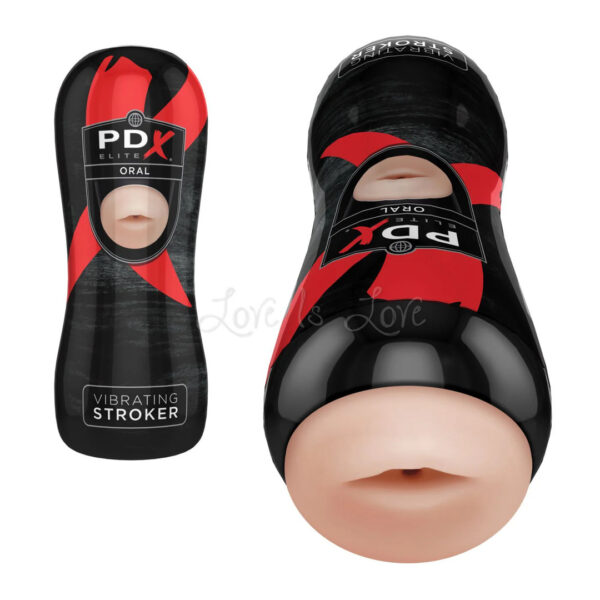 PDX Elite Vibrating Stroker - Oral