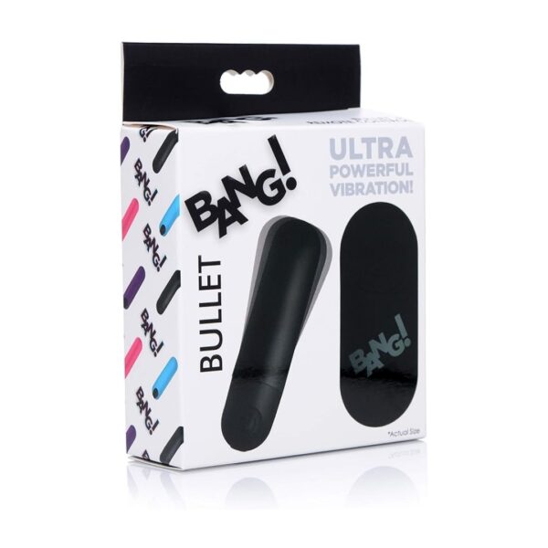 Bang! Vibrating Bullet w/ Remote Control - Black