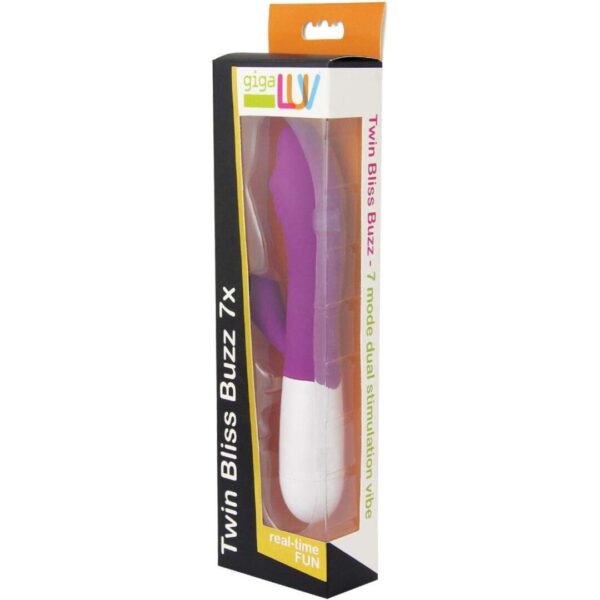 GigaLuv Twin Bliss Buzz - 7 Functions Purple